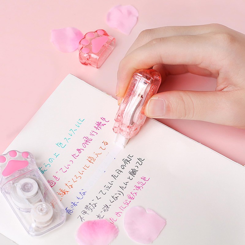 DHWEKU Pack of 4 Mini Correction Rollers, Cat Paw Correction