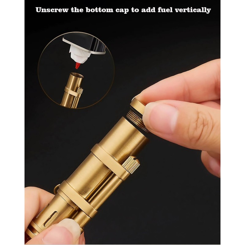 Wheel Vintage Oil Lighter Kerosene Creative Candle Lighters for Collection