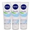 NIVEA Soft Moisturizing Creme 2.60 oz (Pack of 6)