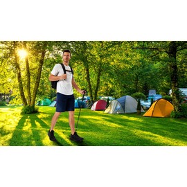 Men's Quick Dry Lightweight Stretch Cargo Hiking Shorts with 6 Pockets Darkblue XX-Large