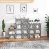 WEXCISE Portable Shoe Rack Organizer with Door, 48 Pairs Shoe