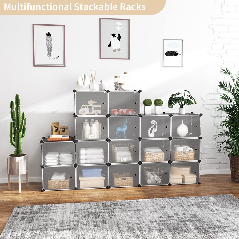 WEXCISE Portable Shoe Rack Organizer with Door, 48 Pairs Shoe