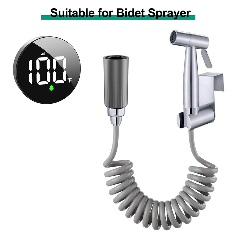Longriver MX08 Wireless Shower Temperature Monitor, Shower Thermometer for Heads