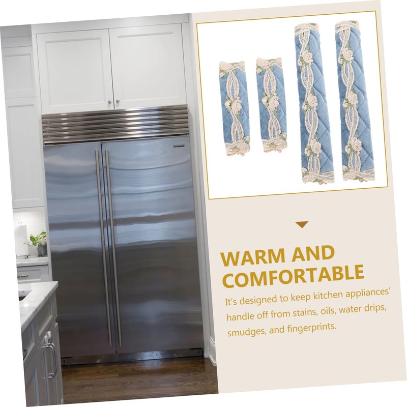 LABRIMP Refrigerator Handle Cover 4 Pack Oven Fridge Handle Protectors