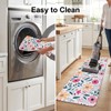 Floral Kitchen Rugs Sets of 2,Washable Kitchen Decor Mat Fits