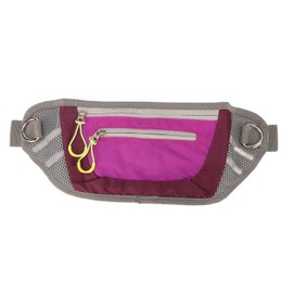 Dog Treat Training Pouch Nylon Multifunction Reflective Strip Pet Treat Bag Holder with Zipper for Outdoor Walking Purple