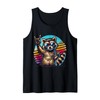 Raccoon Sunglasses Rock'n'Roll Retro Cool Animal Style Tank Top