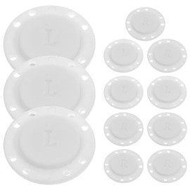 Healifty Magnetic Button Magnetic Fasteners Bag Closure Sewing Handwork for Sewing Crafts Clothing Bag Scrapbooking 6 Pairs (White)