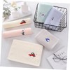 Baluue 5pcs Cotton Face Washing Towels Soft Absorbent Boy Girl