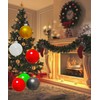 Huoety Inflatable Christmas Ornaments,(9'' 10 pcs) Large Inflatable Christmas Balls,Christmas
