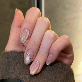 Girls Coco handmade nail tips y2k nail tips artificial nail tips self-extension artificial tips, 1 piece, NAIL-S43-M / 걸스코코 수제네일팁 y2k 네일팁 인조네일팁 셀프연장 인조 팁, 1개, NAIL-S43-M