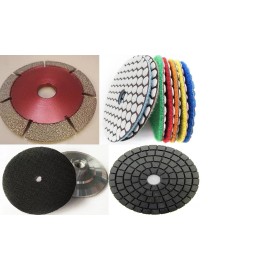 Roxx Tools 5" Diamond Crack Chaser Blade 3/8" Seg. stone granite marble buffer wet polisher