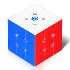 GAN 3x3 Speed Cube, 356 R S 2 Magic Cube Stickerless Smooth Turns,Wing-Shaped Core 2.0/90° Corner Cutting/GES Pro+/Tension Adjustable, 356RS Upgraded Version