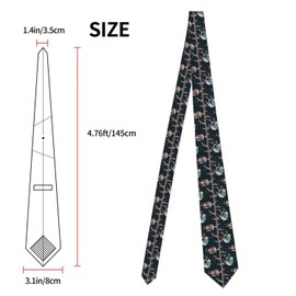 Womgela Winter Sloth Animal Men's Ties Neck Wear Tie for Formal Business Occasions Work Banquet Anniversary