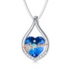 MEIDERBO Grandma Necklace 925 Sterling Silver Crystal Grandma Pendant Necklace