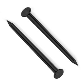 Etauwe 2 Inch Black Hardware Nails, Carbon Steel Flat Nails, Wood Nails, Wall Nails, Common Nails, 100 PCS