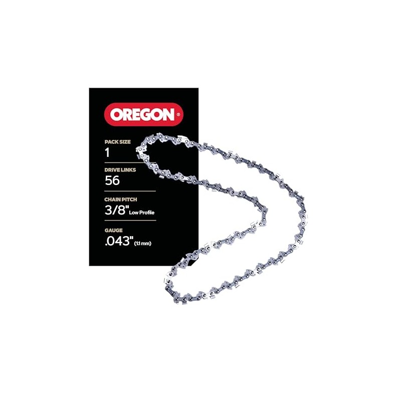 Oregon Chainsaw Chain 3/8" LP Pitch, .043" (1.1 mm) Gauge