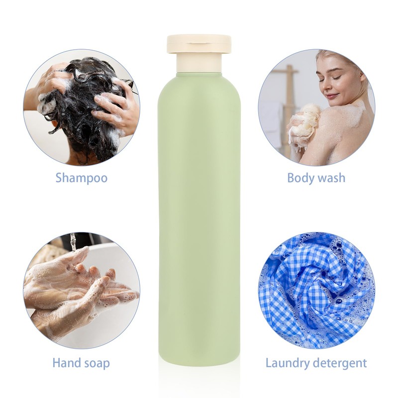 Qianyu 2 Pcs 260 ml Squeeze Bottles with Flip Cap