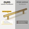 Goldenwarm 10 Pack 3 inch Gold Cabinet Handles Brushed Gold