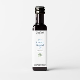NautuGena Organic Black Cumin Oil / Gentle Cold Pressed Oil in Organic Quality from the Seeds of the Nigella Sativa Plant / 100 ml (20 Day Pack)