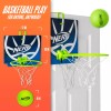 NERF Nerfoop Mini Over the Door Basketball Hoop Set with