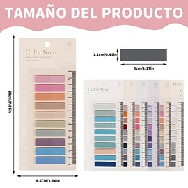 Pestañas De índice Adhesivas, 1200 Marcadores De Página, Pestañas De Indice Adhesivas De Colores Para Lectura De Libros Cuadernos Carpetas De Archivos (60 Colores)