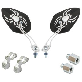 Bike Mirrors Handlebar Rearview Mirror, Adjustable Handlebar End Mount Bicycle Side Mirror, Safe Cycling Mirrors for Road Bike, Rotatable Bar End Bike Mirror