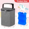 Accmor Baby Bottle Cooler Tote Bags with Ice Pack, Insulated