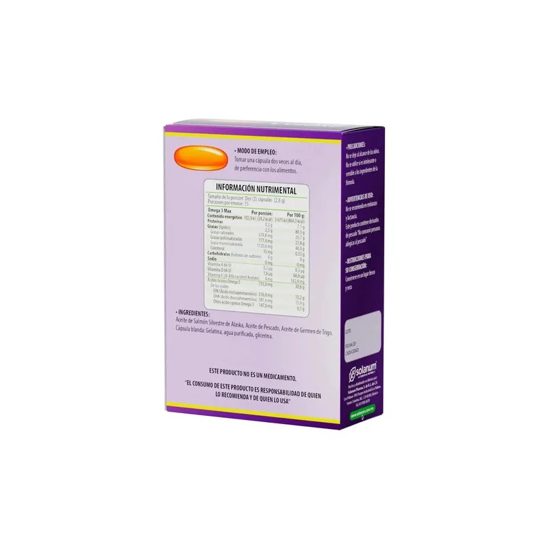 Solanum Omega 3 Salmón De Alaska + Vitam A, D,