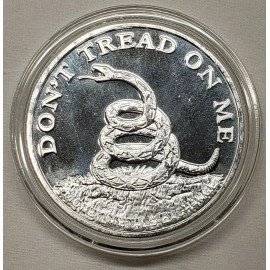 Silver Shield 1oz Silver Don't Tread On Me Snake 1773 Boston Tea Party Silver Round Coin