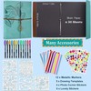 ZEEYUAN Photo Album DIY Vintage Photo Book for Gluing Black