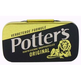 Potter's Original Liquorice Lozenges, 12.5 g (0.44 oz), pack of 5