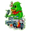 Unbranded Rat Fink Ghost Buster 3"- 6" Vinyl Decal Stickers