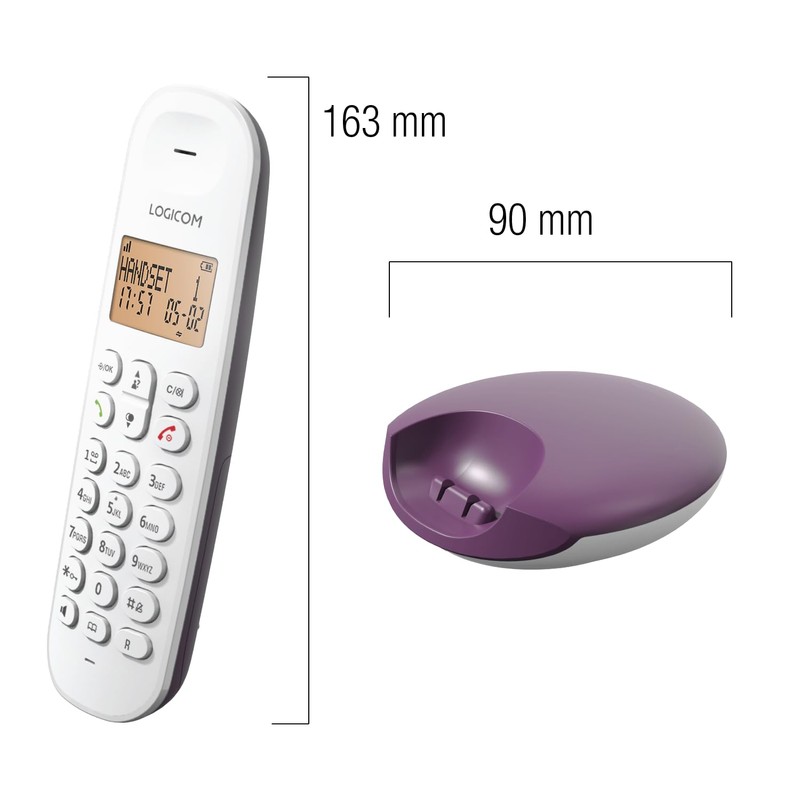 Logicom ILOA 150 Cordless Landline Telephone without Answering Machine -