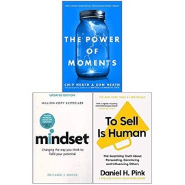 The Power of Moments, Mindset, To Sell is Human Collection 3 Books Set
