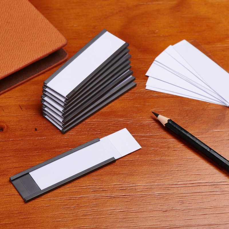 Eeoyu Magnetic Label Holders with Magnets Magnetic Data Card Holders