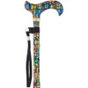 Royal RC Canes Mosaic Stained Window Folding Adjustable Walking Cane