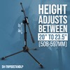 Shure by Gator Low-Profile Tripod Mic Stand with Adjustable Height