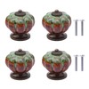 NAKUPENDA Ceramic Cabinet Knobs, Pack of 4 Vintage Pumpkin Ceramic