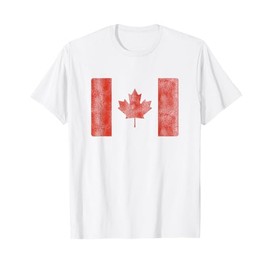 Vintage Canadian Flag CA Canada Souvenir Gift Men Women Kids T-Shirt