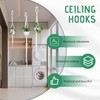 Lucxhcky 20sets Zinc Alloy Ceiling Hooks, White Swag Hook, Chandelier