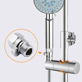 1 Piece Shower Flow Control Valves, Hand Held Sprayer Head Shut-Off Hold Switch, Water Pressure Regulator Valves