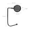 kwmobile 2 x Table Handbag Holder Hook - Non-Slip Bag