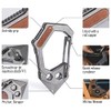 KeyUnity Titanium 7-in-1 Multitool Carabiner Keychain - Wrench, Screw Bit