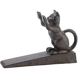 Tope de puerta 10015651-V1 de hierro fundido para puerta rascador de gato (juego de 1)