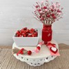 ACRYCS 4 Pcs Valentines Day Decor Artificial Flowers Berry Stems