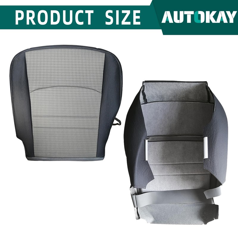 AUTOKAY Driver Side Seat Cushion Pad, Bottom Cloth Seat Cover