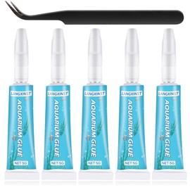 Aquarium Glue Fish Safety, Clear Reef Glue Gel for Plants, Moss, Coral, Rocks, Stone, and Wood, Freshwater and Saltwater Aquascape