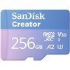 256GB SanDisk Creator microSD UHS-I Card with SD Adapter -