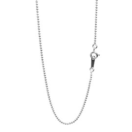 Shinjuku Gin no Kura sv925 Cut Ball Chain, Length 15.0 - 23.6 inches (38 - 60 cm), Width 0.04 - 0.06 inches (1.0 - 1.5 mm), Silver 925 Necklace Chain, Necklace Chain, Women's, Silver